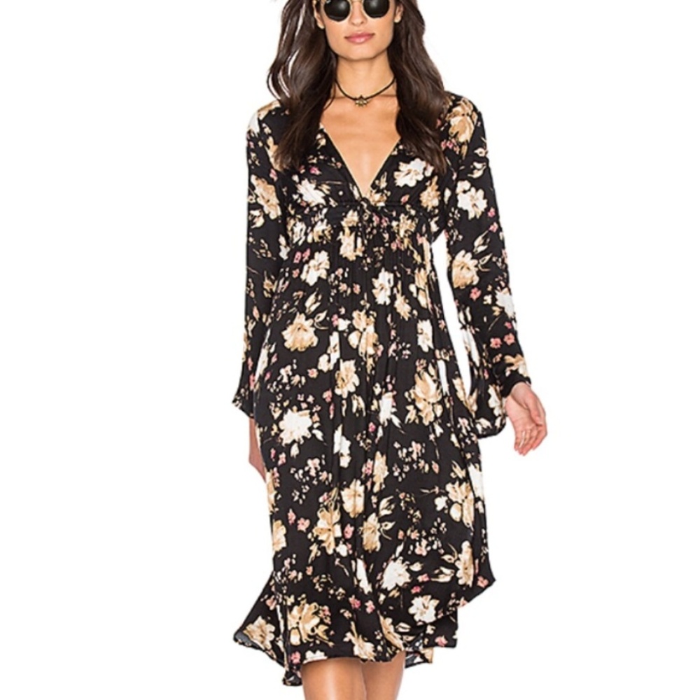 SOLD Somedays Lovin Floral Midi Dress in M